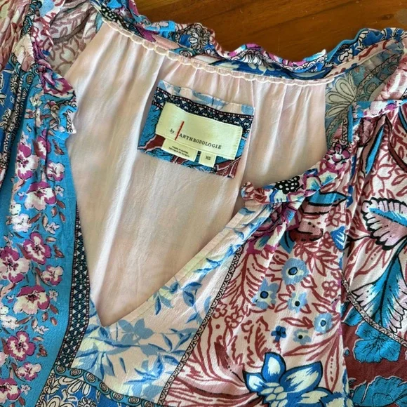 Anthropologie Multicolor Robin Tiered Mini Dress - Picture 7 of 10